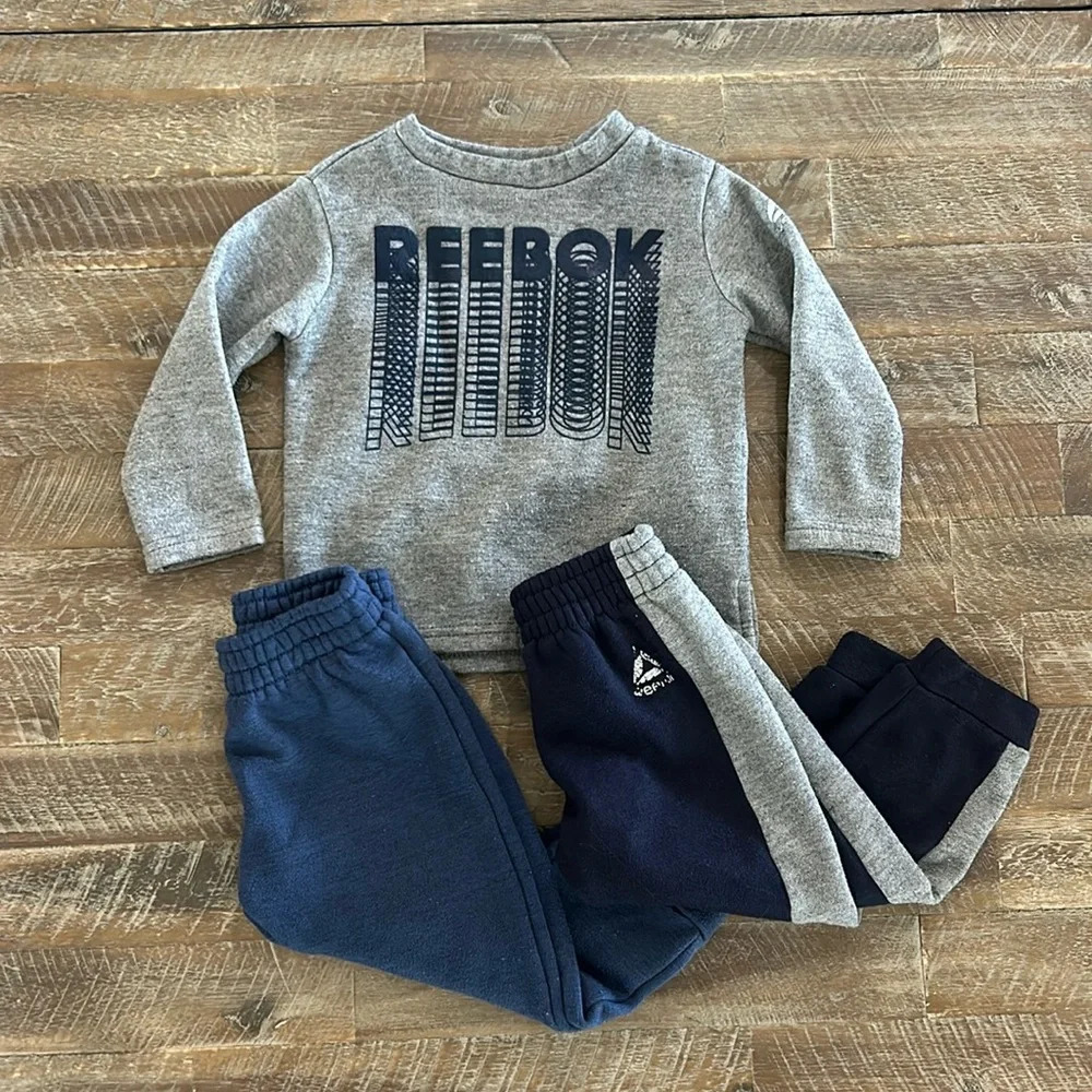 Reebok Boys Sweat Shirt and Pants Bundle